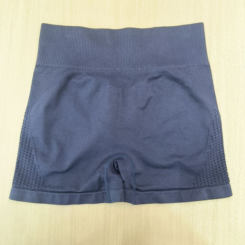 Moteriški jogos šortai su aukštu juosmeniu, siauras kirpimo, trijų ketvirčių ilgis, greitai džiūnantis audinys, 90% nailonas, 10% spandeksas