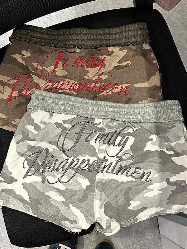 Γυναικείες αμερικανικού ρετρό καμουφλάζ εργασιακά σορτς – υψηλή μέση, μήκος τριών τεταρτών, μικροελαστικότητα, πολυεστέρας, ίσια γραμμή