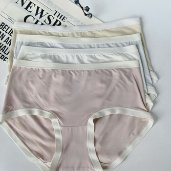 Γυναικικά βαμβακερά τρίγωνα βρακάκια, αναπνεύσιμα και αντιβακτηριακά, επένδυση γραφένιο, μεσαία μέση, πλεκτά