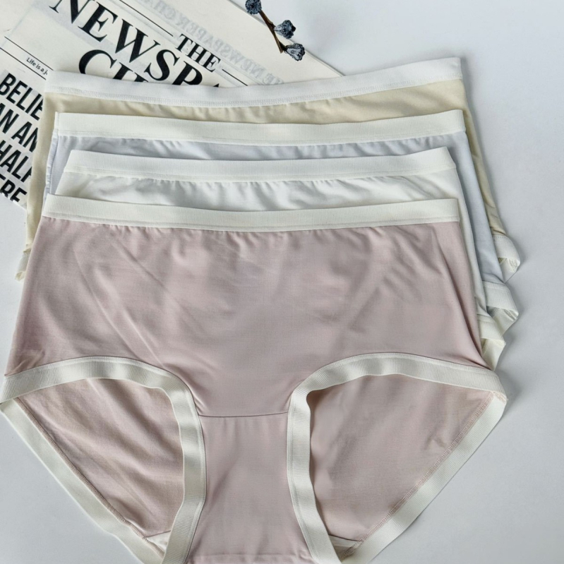 Γυναικικά βαμβακερά τρίγωνα βρακάκια, αναπνεύσιμα και αντιβακτηριακά, επένδυση γραφένιο, μεσαία μέση, πλεκτά