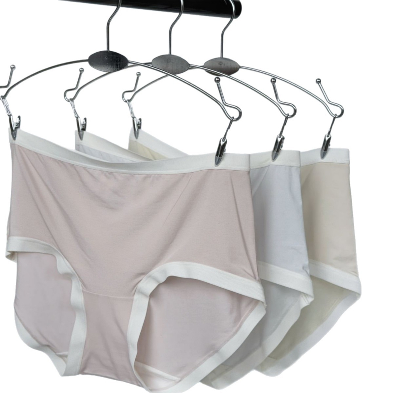 Γυναικικά βαμβακερά τρίγωνα βρακάκια, αναπνεύσιμα και αντιβακτηριακά, επένδυση γραφένιο, μεσαία μέση, πλεκτά