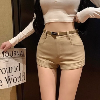 Κοντές παντελόνες με υψηλή μέση, Α-γραμμή σιλουέτα, πολυεστερικό ύφασμα, Καλοκαίρι 2025