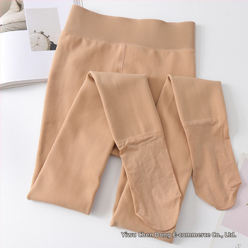 Moteriški storaūs fleece leginsai su aukštu juosmeniu, nailono-poliesterio mišinys, didelė elastinė, viengubis dizainas