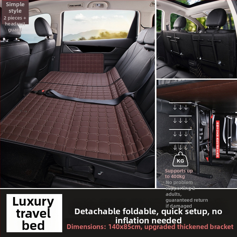 Xin Hongfu zīmols: Automašīnas aizmugures sēdekļa matrača, saliekams gulēšanas spilvens bērniem, modelis 001, videi draudzīgs PVC materiāls, svars 6 kg, maksimālā slodze 800 kg