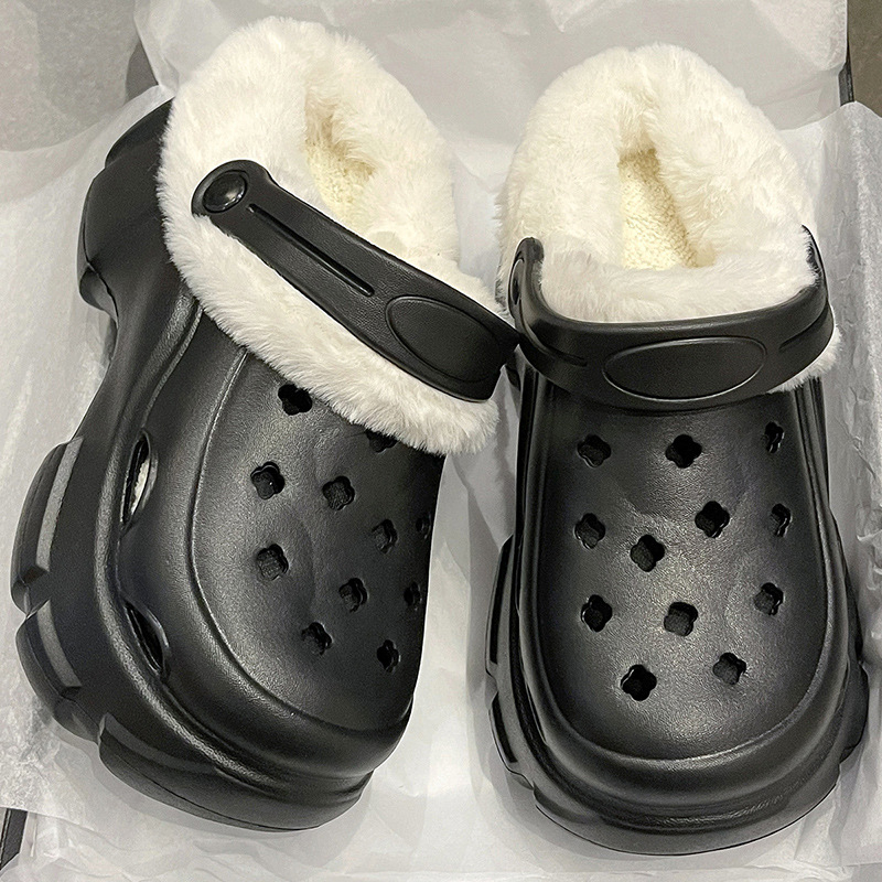 Sieviešu EVA kokvilnas čības iekšējai lietošanai ar 5–7 cm pacēlumu zoles un presētās zoles