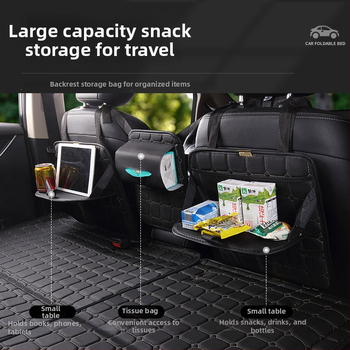 Aizmugures auto sēdekļa matracis – salokāms guļamais paliktnis, PVC materiāls, maksimālā slodze 800, svars 6, piemērots sedanam un SUV