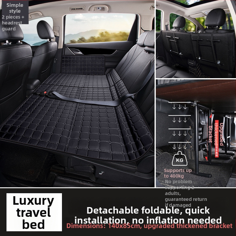 Aizmugures auto sēdekļa matracis – salokāms guļamais paliktnis, PVC materiāls, maksimālā slodze 800, svars 6, piemērots sedanam un SUV