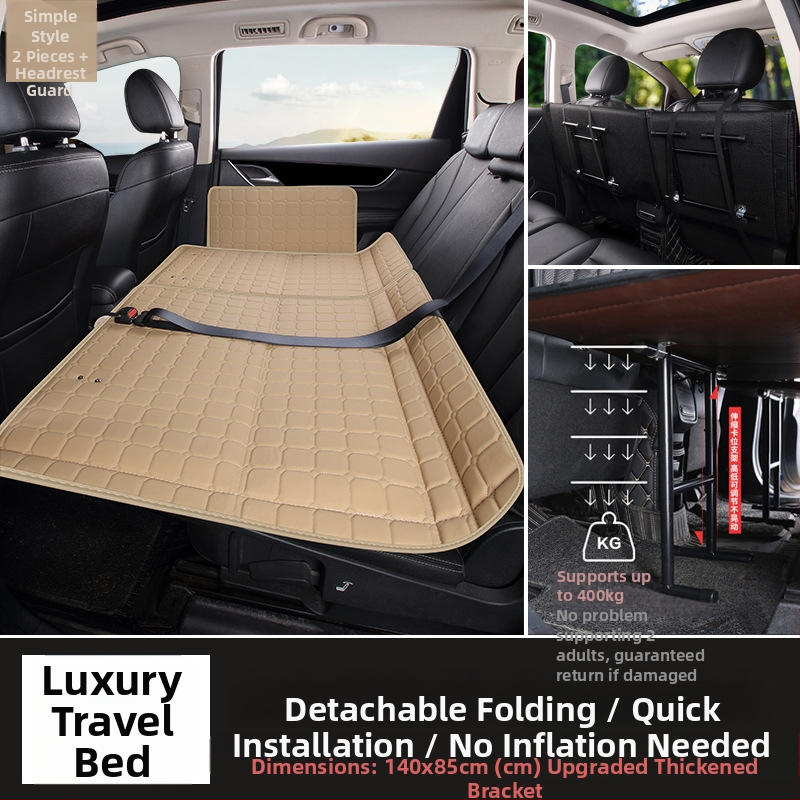 Aizmugures auto sēdekļa matracis – salokāms guļamais paliktnis, PVC materiāls, maksimālā slodze 800, svars 6, piemērots sedanam un SUV