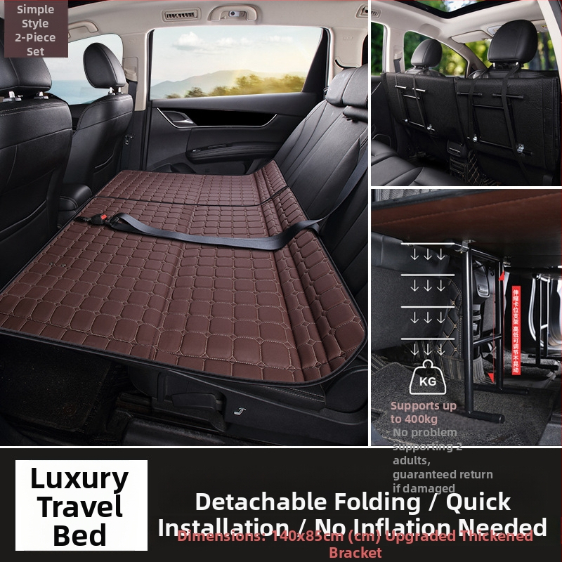 Aizmugures auto sēdekļa matracis – salokāms guļamais paliktnis, PVC materiāls, maksimālā slodze 800, svars 6, piemērots sedanam un SUV