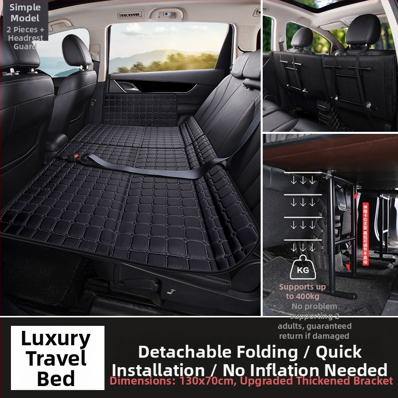 Aizmugures auto sēdekļa matracis – salokāms guļamais paliktnis, PVC materiāls, maksimālā slodze 800, svars 6, piemērots sedanam un SUV