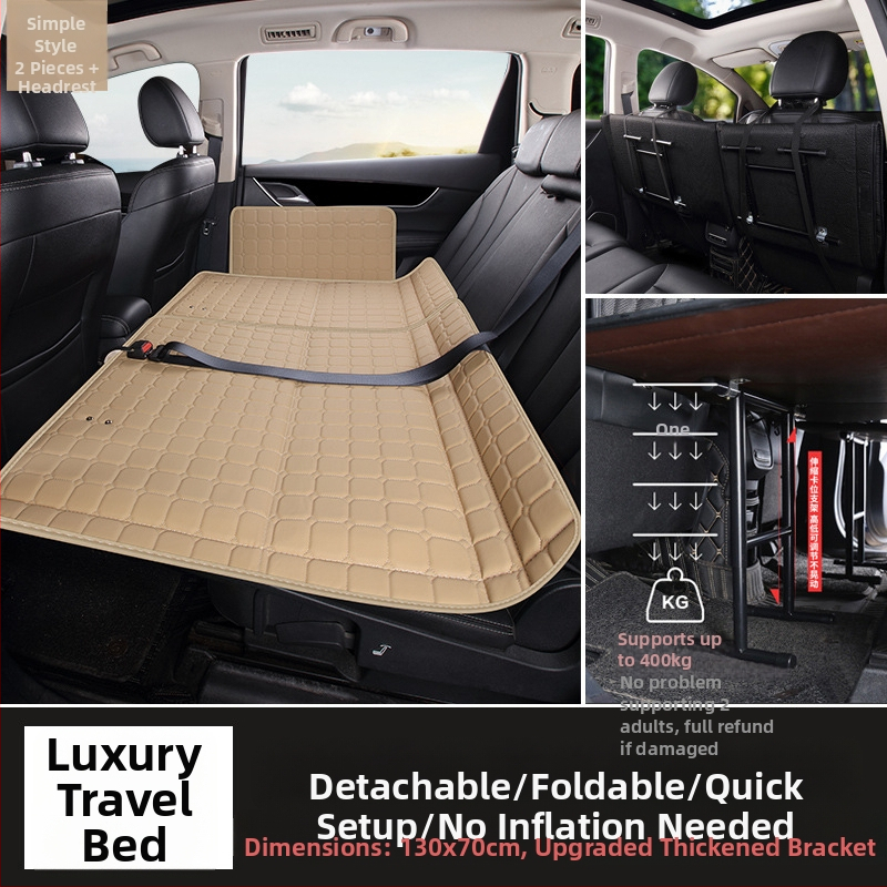 Aizmugures auto sēdekļa matracis – salokāms guļamais paliktnis, PVC materiāls, maksimālā slodze 800, svars 6, piemērots sedanam un SUV