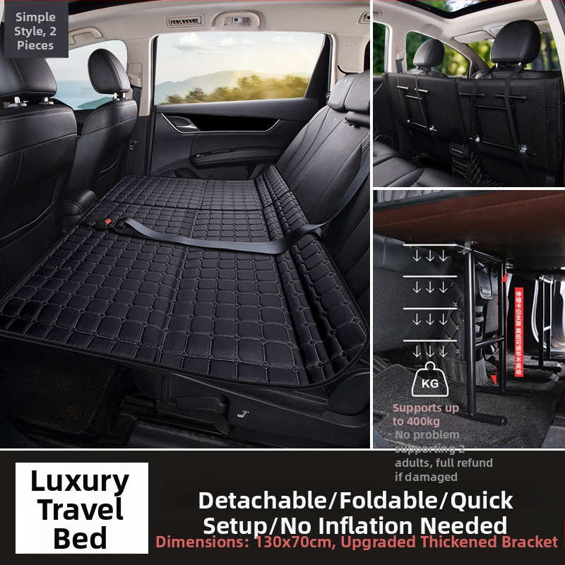 Aizmugures auto sēdekļa matracis – salokāms guļamais paliktnis, PVC materiāls, maksimālā slodze 800, svars 6, piemērots sedanam un SUV