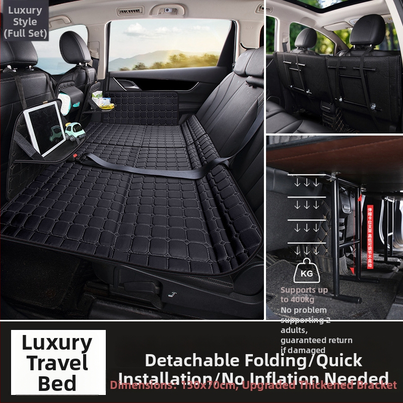 Aizmugures auto sēdekļa matracis – salokāms guļamais paliktnis, PVC materiāls, maksimālā slodze 800, svars 6, piemērots sedanam un SUV