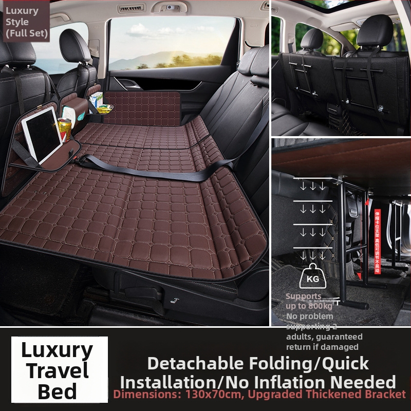 Aizmugures auto sēdekļa matracis – salokāms guļamais paliktnis, PVC materiāls, maksimālā slodze 800, svars 6, piemērots sedanam un SUV