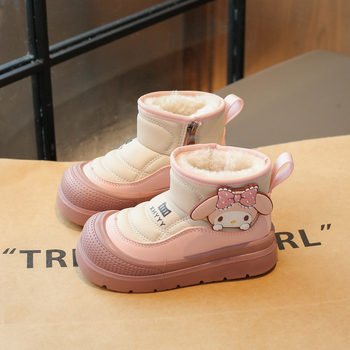 Kulkšnies batai korejiško stiliaus, viršus iš mikropluošto odos, gumos padas, žiemos leidimas 2025.