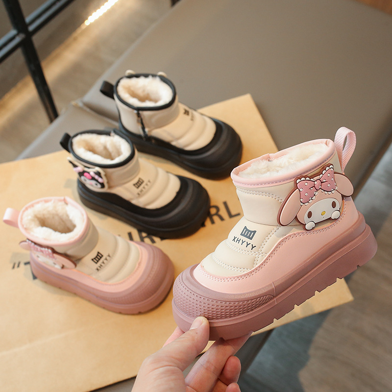 Kulkšnies batai korejiško stiliaus, viršus iš mikropluošto odos, gumos padas, žiemos leidimas 2025.