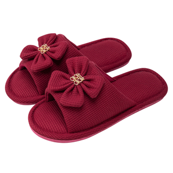 Mājās čības Fly-Toe, augšējais materiāls audums, zole PVC, ziema un rudens, pretslidīgas un siltas