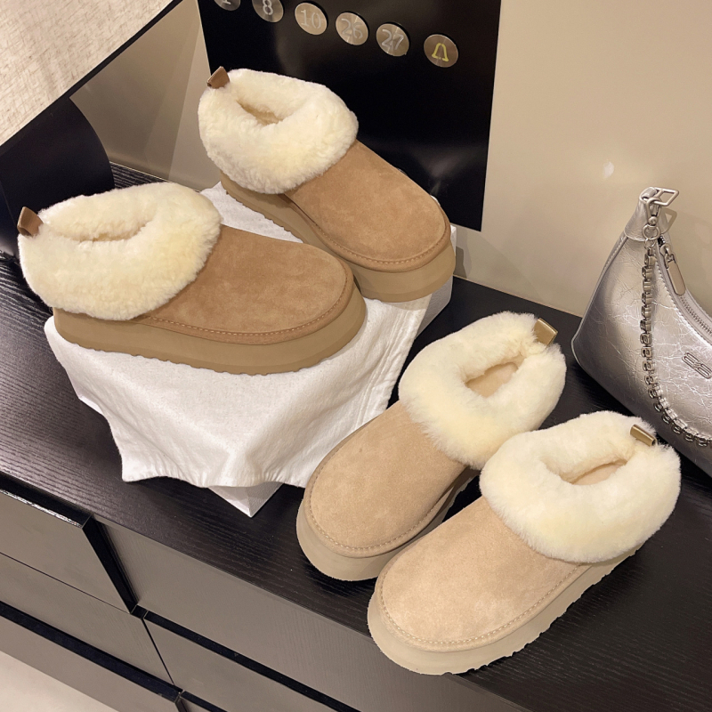 Ženske čizme za snijeg s velur gornjim dijelom, pamukom obložene, EVA ulošak, gumena potplat, visina potplata 3–5 cm
