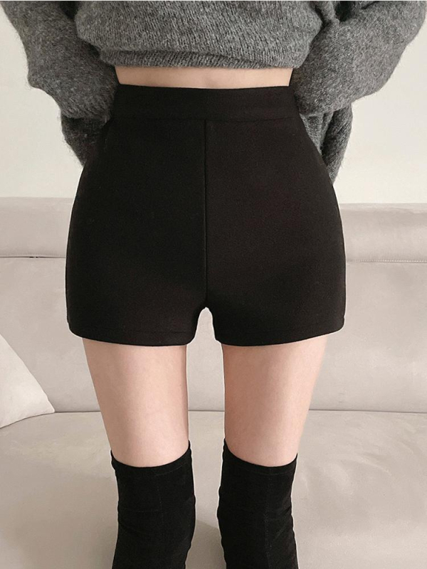 Γυναικείοι παντελόνες μποτάκια με υψηλή μέση, στενή εφαρμογή, μήκος 3/4, χωρίς σιδέρωμα, πολυεστέρας, Άνοιξη 2025