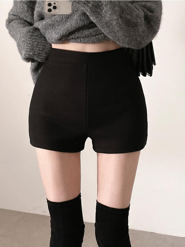 Γυναικείοι παντελόνες μποτάκια με υψηλή μέση, στενή εφαρμογή, μήκος 3/4, χωρίς σιδέρωμα, πολυεστέρας, Άνοιξη 2025