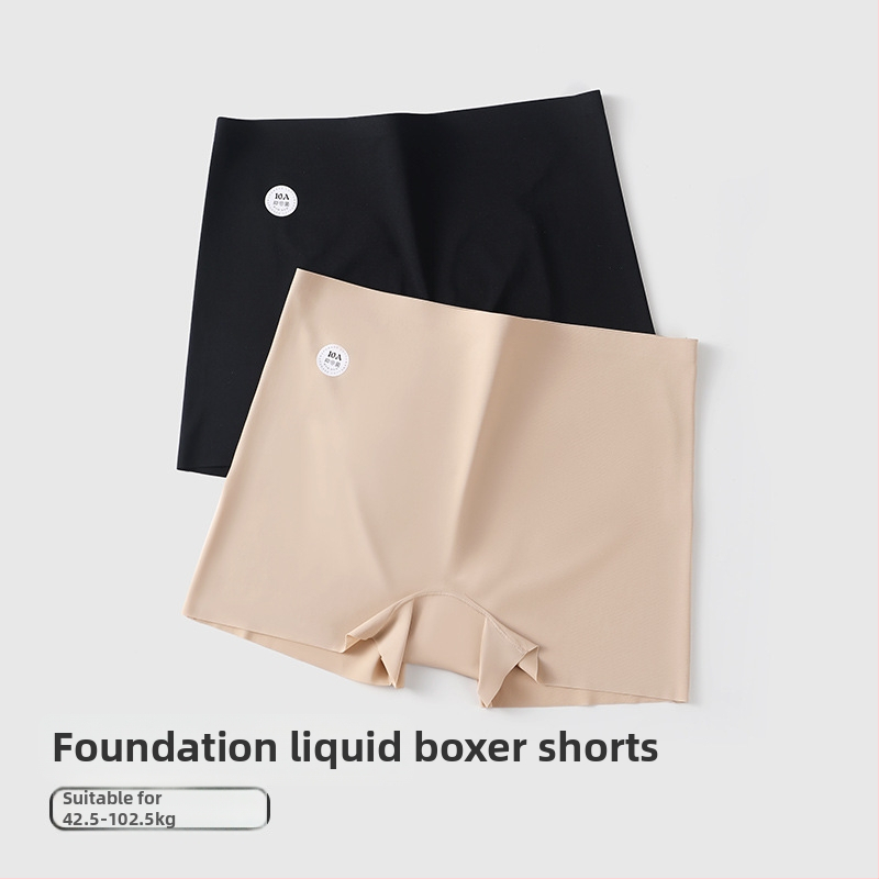 Bezšvové dámske boxerky – bezpečnostné, vysoký pás, rýchle sušenie; hlavný materiál Nylon 74,7%, podšívka intímnej zóny 100% bavlna