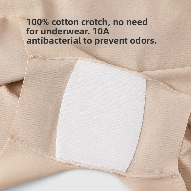 Õmblusteta naiste aluspesu kõrge vöökohaga nylonist, puuvillane vooder, kiiresti kuivan, kaitse paljastumise vastu