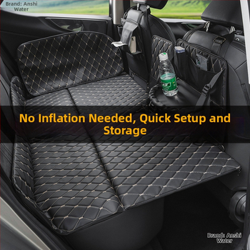 Saliekams automašīnas guļammaiss ceļojumiem, saliekama aizmugurējā sēdekļa spilvens autonomiem braucieniem (Zīmols: An shishui; Materiāls: mākslīgā āda; Saderība: citi modeļi; Piepūšanas metode: cits)