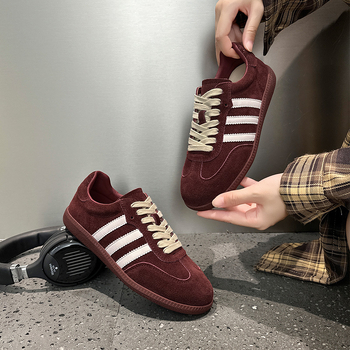 Ženske tenisice s vezanjem, casual stil, okrugli vrh, gornji dio od prave kože, gumeni đon, niski potplat 1–3 cm