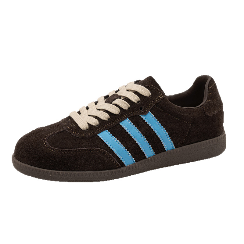 Ženske tenisice s vezanjem, casual stil, okrugli vrh, gornji dio od prave kože, gumeni đon, niski potplat 1–3 cm