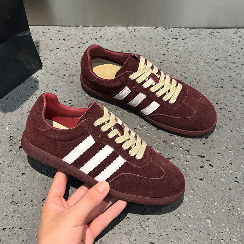 Ženske tenisice s vezanjem, casual stil, okrugli vrh, gornji dio od prave kože, gumeni đon, niski potplat 1–3 cm