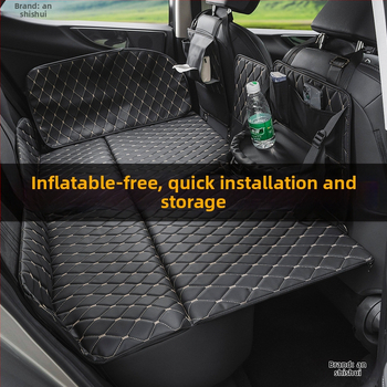 An shishui Saliekamais auto gulēšanas matrača spilvens – aizmugurējā sēdekļa spilvens no mākslīgās ādas ceļojumiem