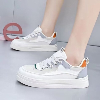 Ženske casual tenisice s debelim đonom (PU gornji dio, gumeni đon, zaobljen vrh, vezanje špage, niski potpetice 1–3 cm)