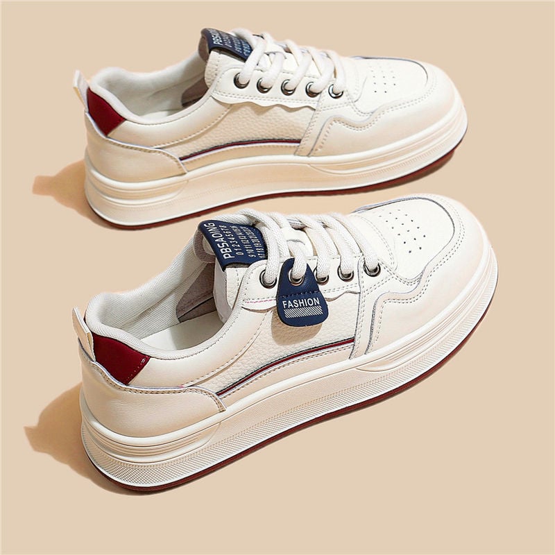 Női lapos casual cipő, mikroszálas bőr felsőrész, gumitalp, zsinóros zárás, légáteresztő és könnyű tavaszra