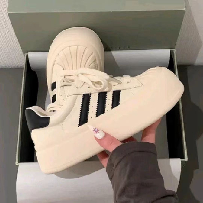 Ženske tenisice Shell Toe s debelim dnom, casual sportske tenisice, niski gležanj, vezanje špage