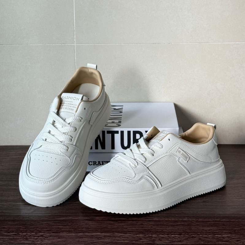 Ženske casual tenisice s okruglim nosom, PU gornji dio, gumeni potplat, niski 1–3 cm