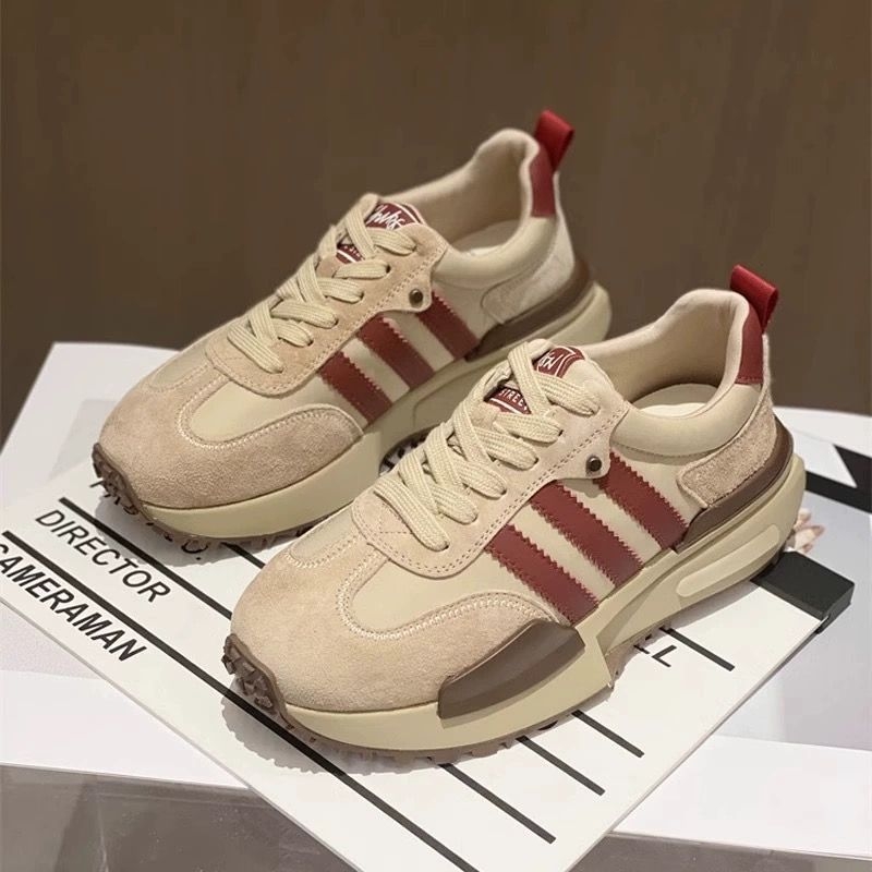 Ženske tenisice s debelim potplatom (dad shoes), PU gornji dio, okrugla špička, vezivanje, 3–5 cm srednje visine potpetice, gumeni potplat