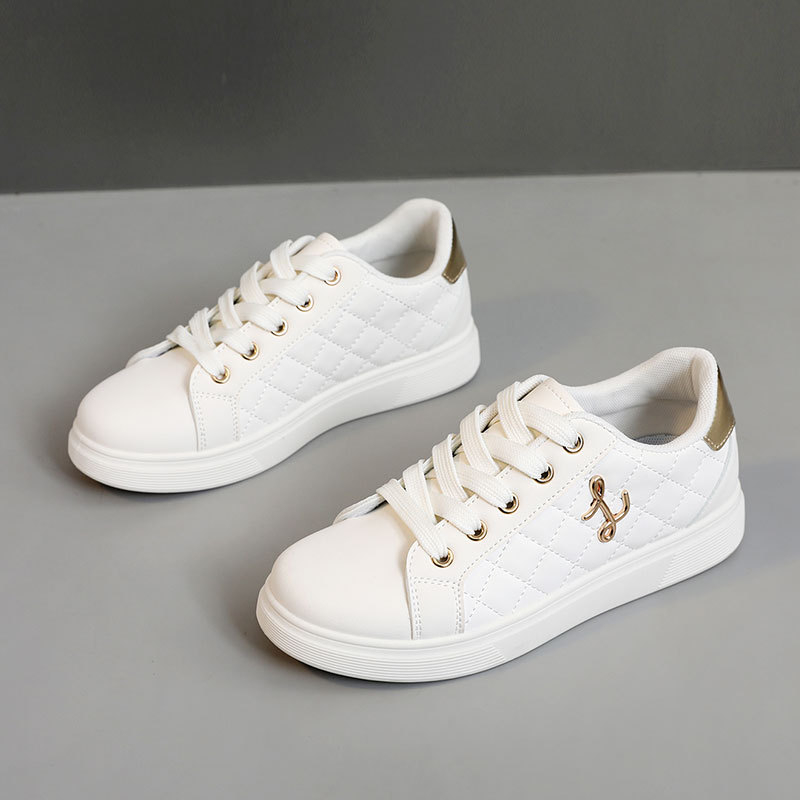 Ženske tenisice s PU gornjim dijelom, 3–7 cm srednji podizanje, okrugli vrh, EVA ulošak, potplat od gum injekcije, prozračnost, protuklizno