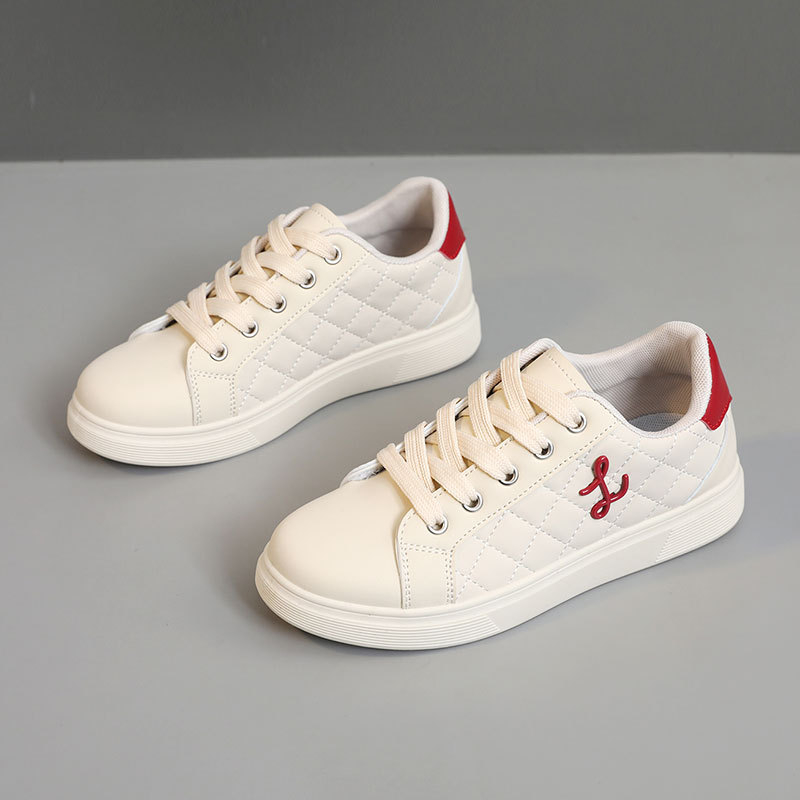 Ženske tenisice s PU gornjim dijelom, 3–7 cm srednji podizanje, okrugli vrh, EVA ulošak, potplat od gum injekcije, prozračnost, protuklizno