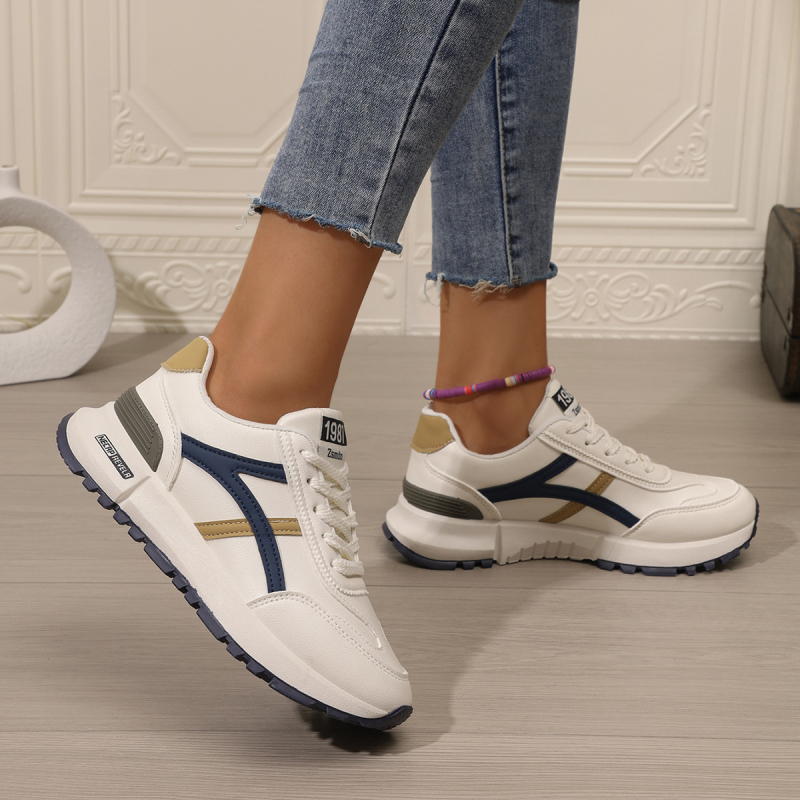 Ženske Forrest Gump tenisice, visoki gornji dio od umjetnog PU-a, okrugli vrh, gumeni potplat, vezanje