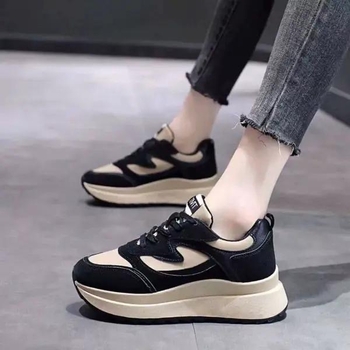 Ženske patike u korejskom stilu dad shoes, mrežasti gornji dio, kvadratni nos, 3–5 cm visina srednjeg potplata, gumeni đon, injekcijski oblikovan đon