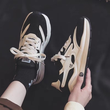 Ženske mrežaste tenisice za sportsku casual obuću s debelim potplatom od 3–5 cm, vezanje, EVA ulošak, injekcijski oblikovan potplat