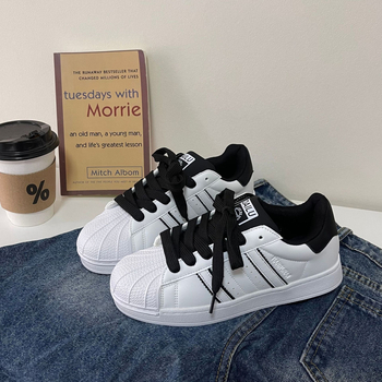 Casual sportske tenisice s retro shell toe dizajnom, niski gornji dio, sintetička koža, EVA uložak, gumena potplat, vezanje