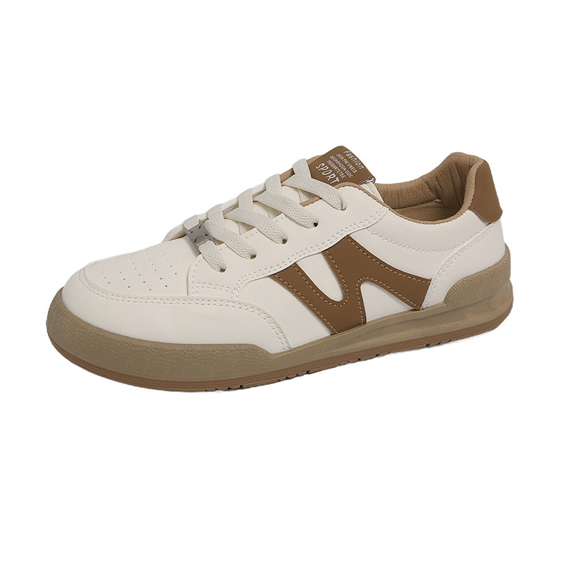 Ženske casual cipele od PU kože, low-top model, s prednjim vezivanjem, prozračne, gumeni đon