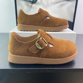 Ženske tenisice od prave kože s debelim potplatom, Velcro kopča, lagane i prozračne, gumeni đon