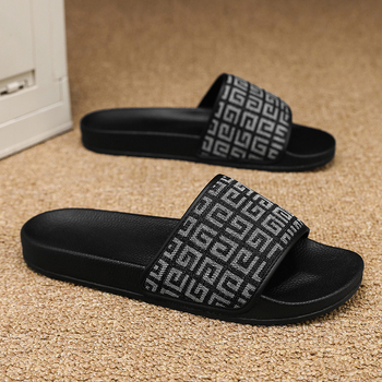 Vīriešu vasaras čības augstas klases dizainā, mikrofibras augšdaļa, PVC zole, pretslīdējoša bieza zole, SGS sertifikāts, 2025. gada pavasaris