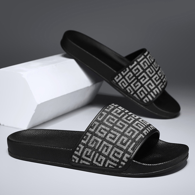 Vīriešu vasaras čības augstas klases dizainā, mikrofibras augšdaļa, PVC zole, pretslīdējoša bieza zole, SGS sertifikāts, 2025. gada pavasaris