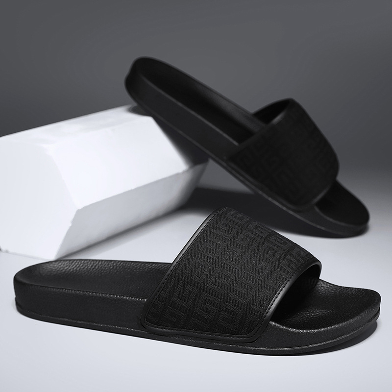 Vīriešu vasaras čības augstas klases dizainā, mikrofibras augšdaļa, PVC zole, pretslīdējoša bieza zole, SGS sertifikāts, 2025. gada pavasaris