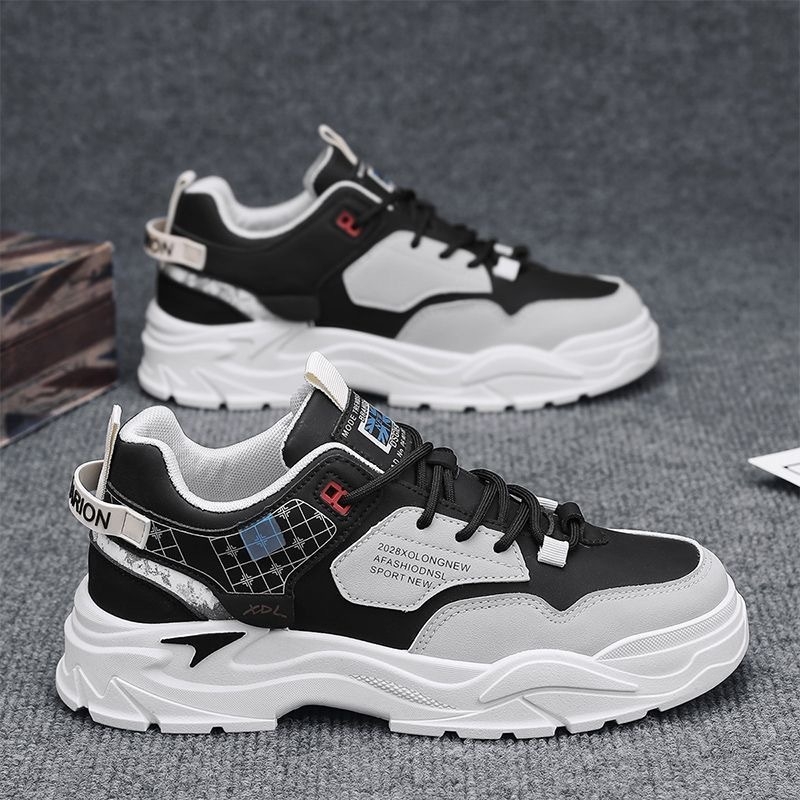 Muške tenisice, prozračna unutarnja mreža, gornji dio od umjetne kože, niski profil, debela PVC đon, vezanje