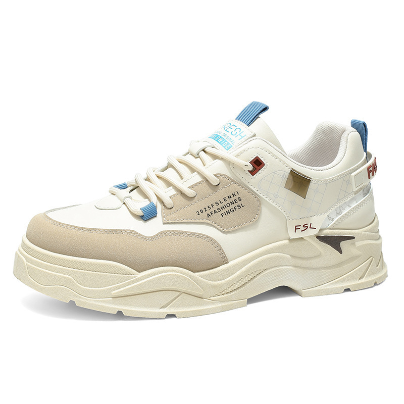 Muške tenisice, prozračna unutarnja mreža, gornji dio od umjetne kože, niski profil, debela PVC đon, vezanje