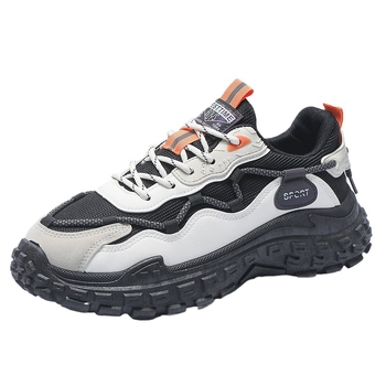 Muške tenisice Dad Shoes: prozračni mreasti gornji dio, gumena potplata, vezanje na vezice, protuklizne, debela potplata 3–5 cm